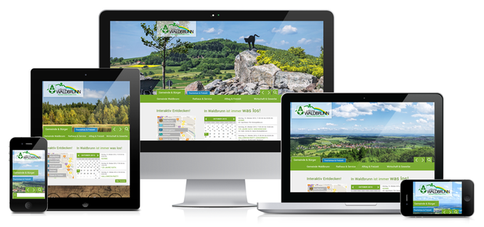 Responsive Web der Gemeinde Waldbrunn